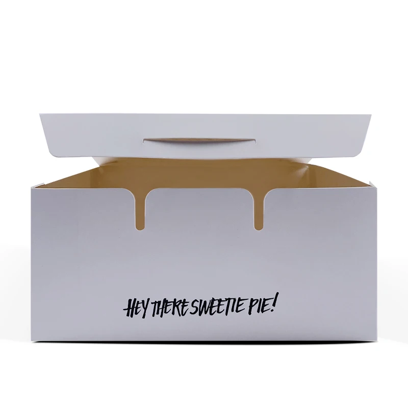SENCAI High Quality Custom Logo White Food Grade Carton Pie Box Packaging Food Boxes Food Packaging