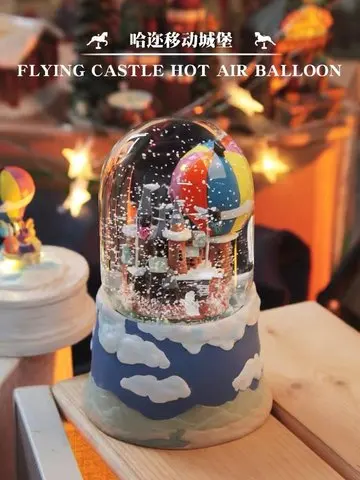 Original Factory Snowball Water Glass Resin Snow Globe For Home Decor