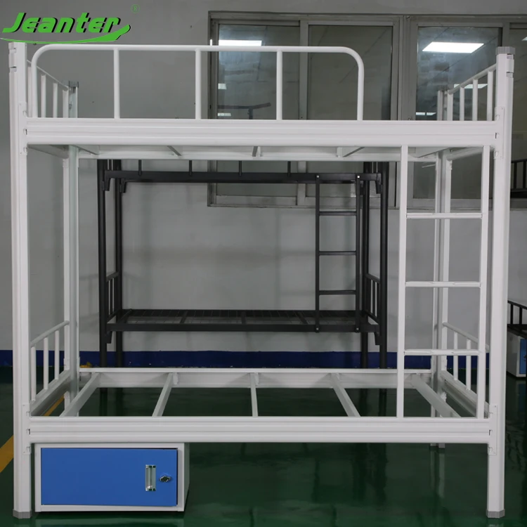 Guangzhou Manufacturer Metal Bunk Bed Storage Loft Bunk Bed With Desk