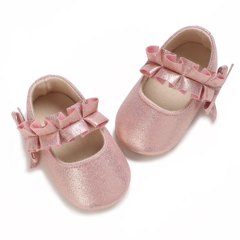 Enchanting Baby Princess Ballerina Flats - Soft & Sparkling For Tiny Tots Baby Dress Shoes