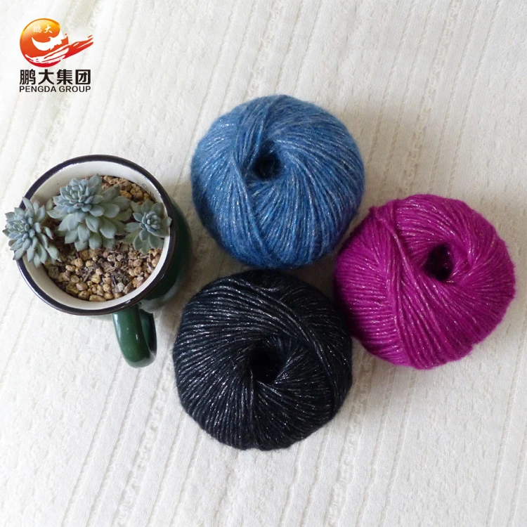 Проволока, акрил, полиэстер, нейлон, вискоза, альпака, золото, серебро, волшебная металлическая блестящая пряжа, шерсть 3 мм, 3,4 нм, смешанная пряжа, необычная окрашенная пряжа