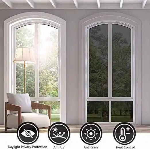 Competitive factory price with paper PVC frosted privacy glass film for office window decor Decorative film