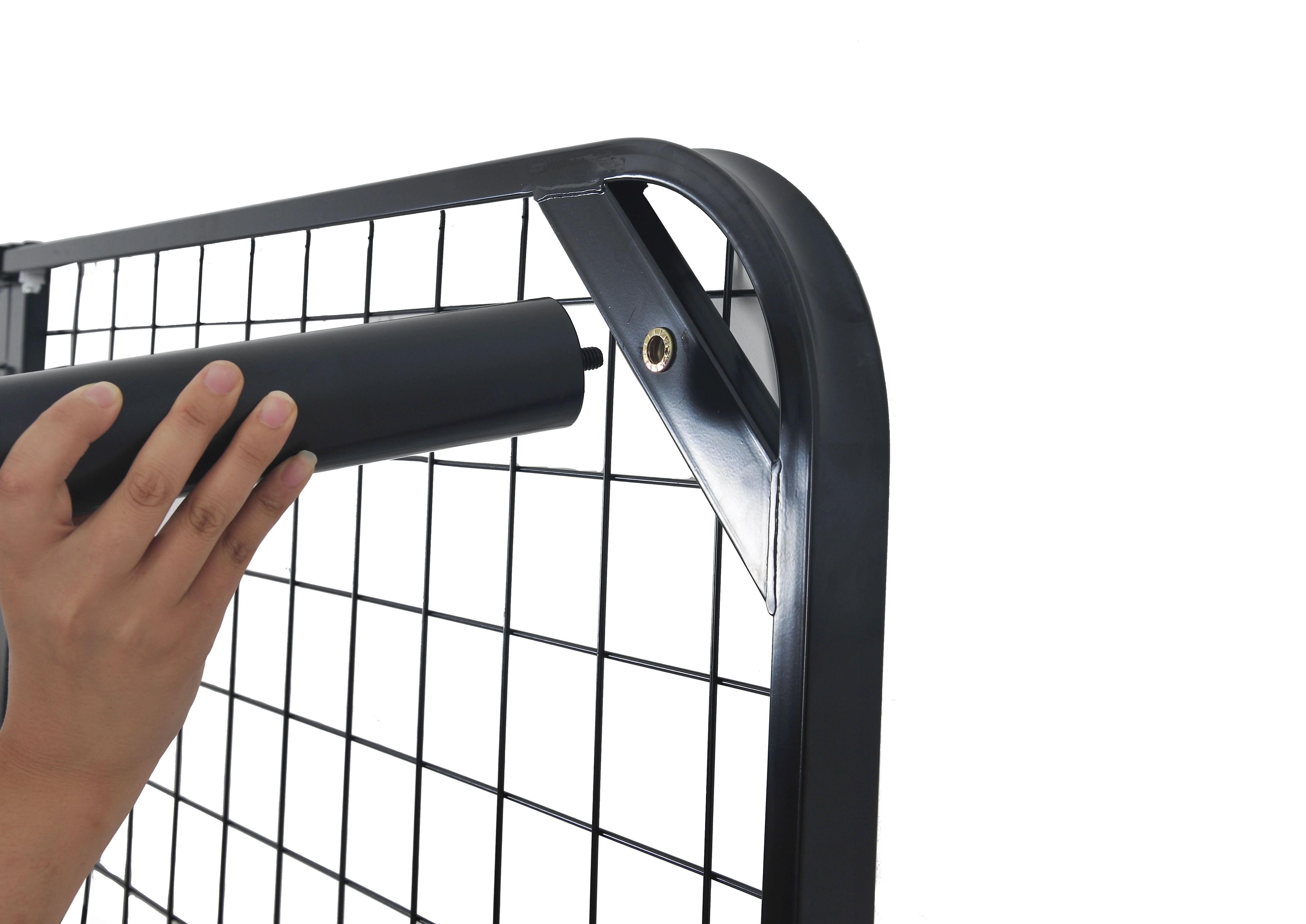 Nisco Queen Adjustable Folding Metal Mesh Wired Remote&UPSable