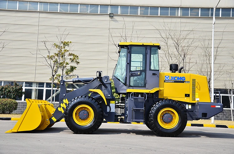 Buy XCMG 3 ton wheel loader LW300KV 92kw power small front loader with 2-3m3 bucket