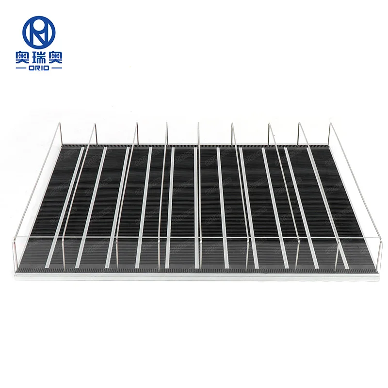 Cooler Beverage Display Shelf Pushers And Dividers Retail Shelf Pusher Racks