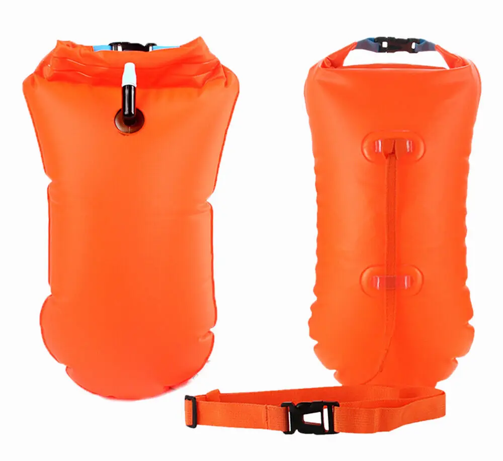 Waterproof Air Lifting Bags Inflatable Buoy Bag for Swim Safety & Diving Flotation Ball for Outdoor Sports Lifesaving Swim Buoy