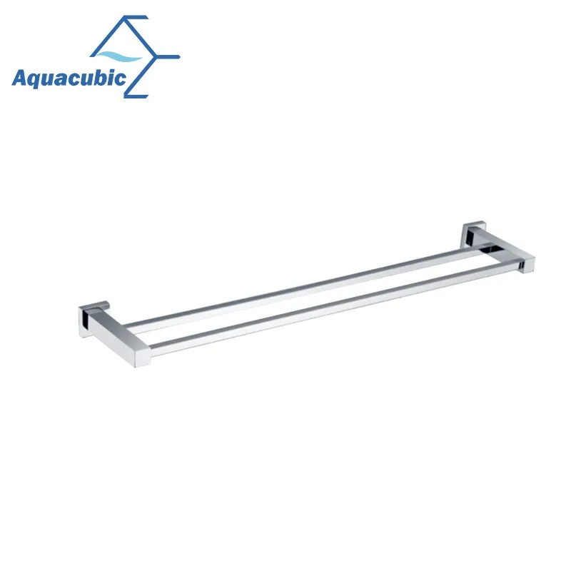 Aquacubic Chromed round Robe Hook Modern Home Hotel Bathroom Accessories Set