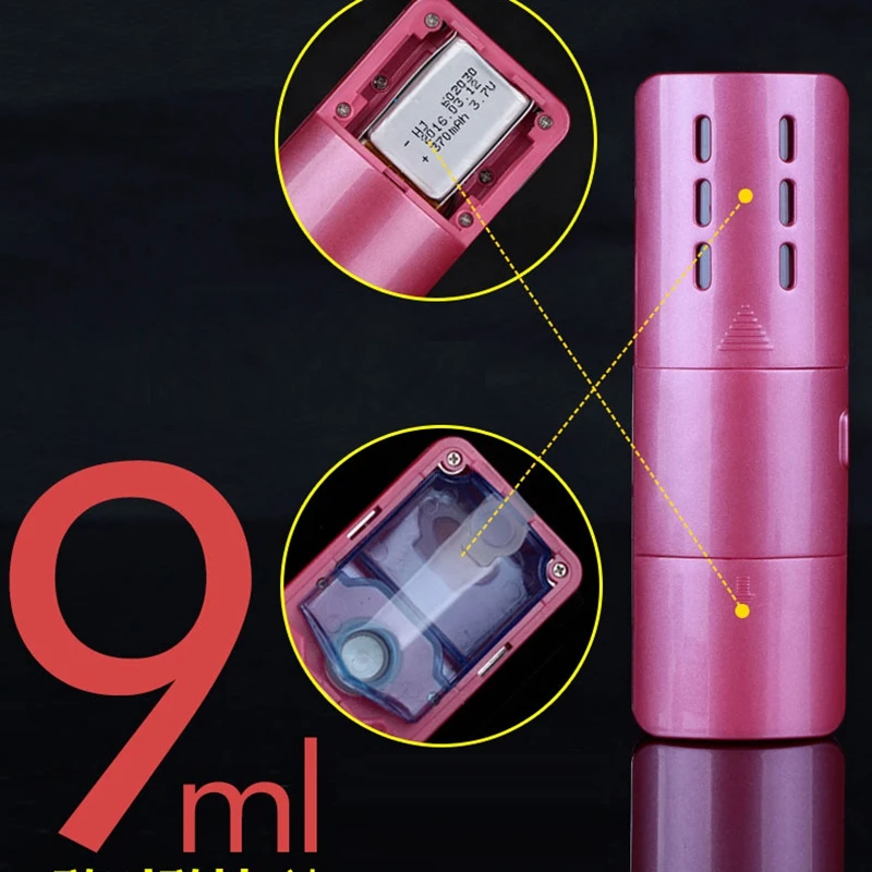  Профессиональный нано-отпариватель для лица ультразвуковой озоновый распылитель холодный Увлажняющий инструмент ухода за кожей портативный