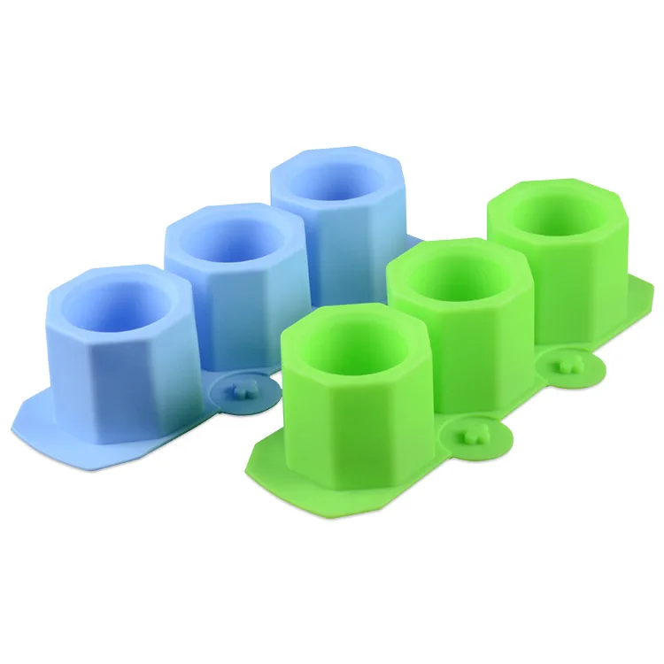 3 Holes Round Geometric  Vase Mold cake Molds Silicone  Aromatherapy Candle Decoration