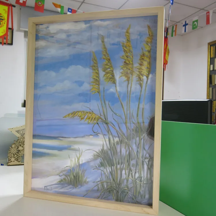 Easy Change Artwork Birch Wood Post Frame With Magnet