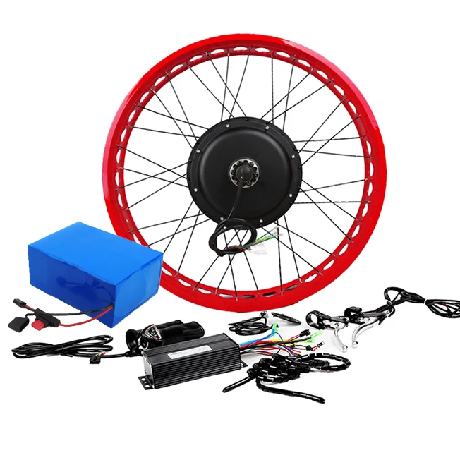 Kits Electric Bike 52v 2000w 3000w Ebike Build Kits, 26 Rear Wheel Motor Conversion Parts