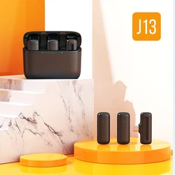 Wholesale J13 clip wireless lavalier microphone for smartphone wireless lavalier microphone portable mini mic chargeable