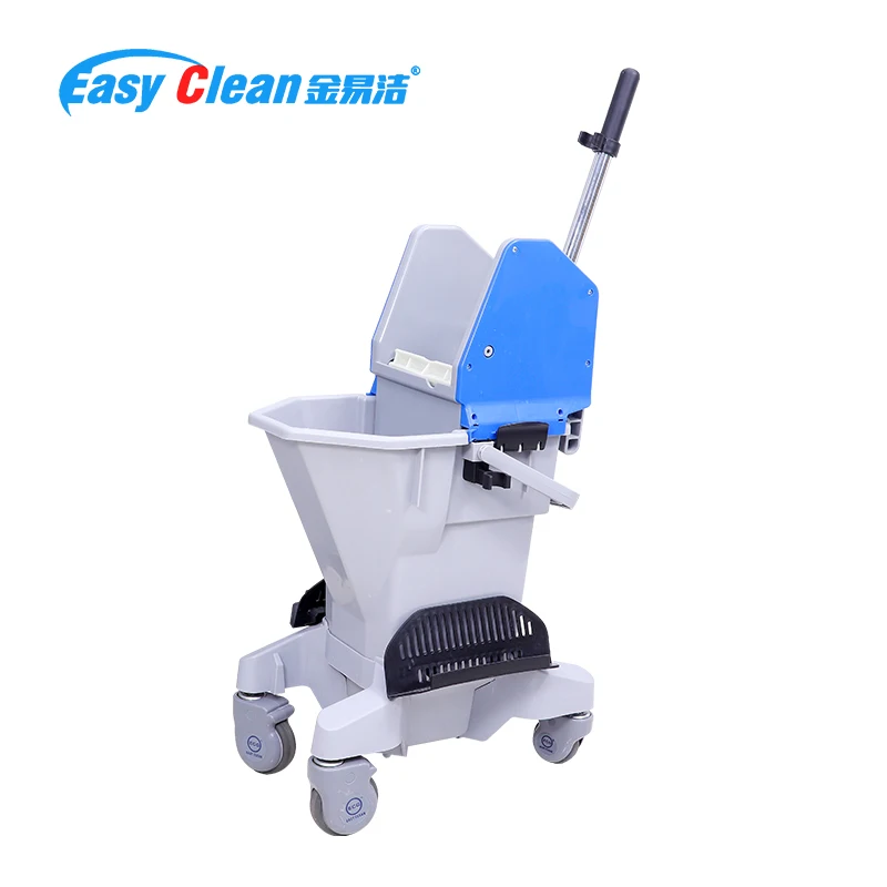 ECG Multi-Functional Plastic Mini Kentucky Mopping Cleaning Trolley Mop Wringer Bucket