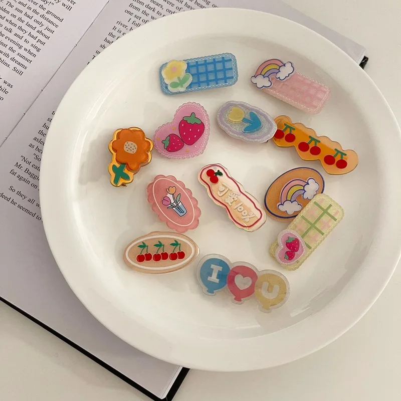  Newest Cute Flower Hail Clips Girl Strawberry