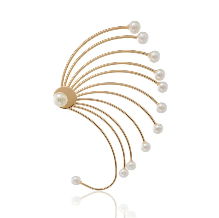 
XUNBEI 2021 new free fashion korean jewelry pearl drop earrings for women 