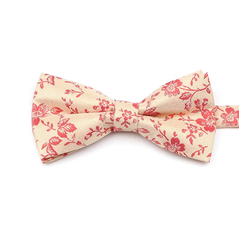 Новый Синий Розовый Красный цветочный жаккардовый галстук-бабочка из полиэстера мужской костюм смокинг свадебное платье вечеринка банкет Повседневный