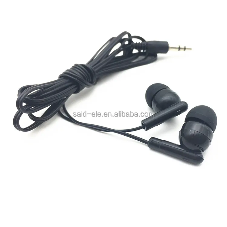 Wholesale kids bulk cheap earphone 3.5mm in ear headphones silicone ear tip earbuds
