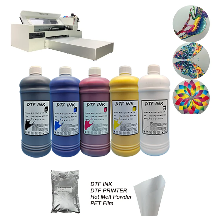 Wholesale A3 A4 Pet Film Dtf Tintas For DTF ink for EPSON 1390 L1800 L805 DX5 DX7 I3200 printer head DTF ink