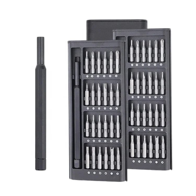 25 IN 1 Plastic Case-Clip type Plastic Handle Black kit Electric for mobile phone Magnetic bits Precision screwdriver set