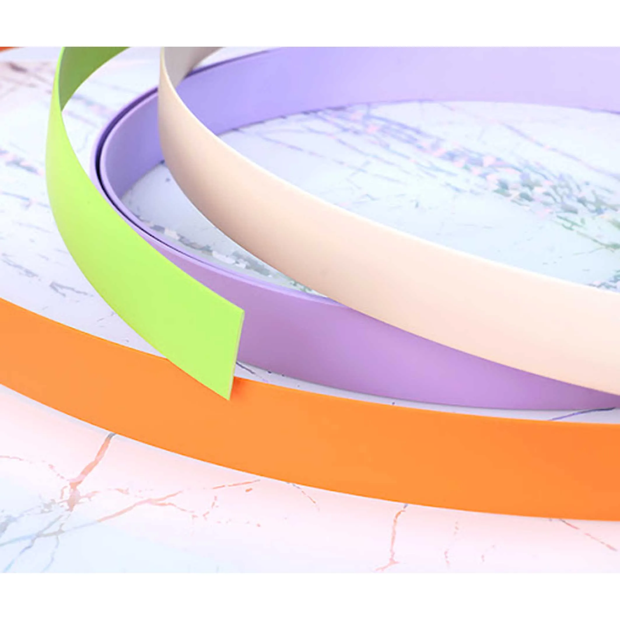 Self-Adhesive 3D PVC/ABS/Acryl Edge Banding Tape for Cabinets Furniture Accessories for MDF Panel for Wood Plastic Melamine