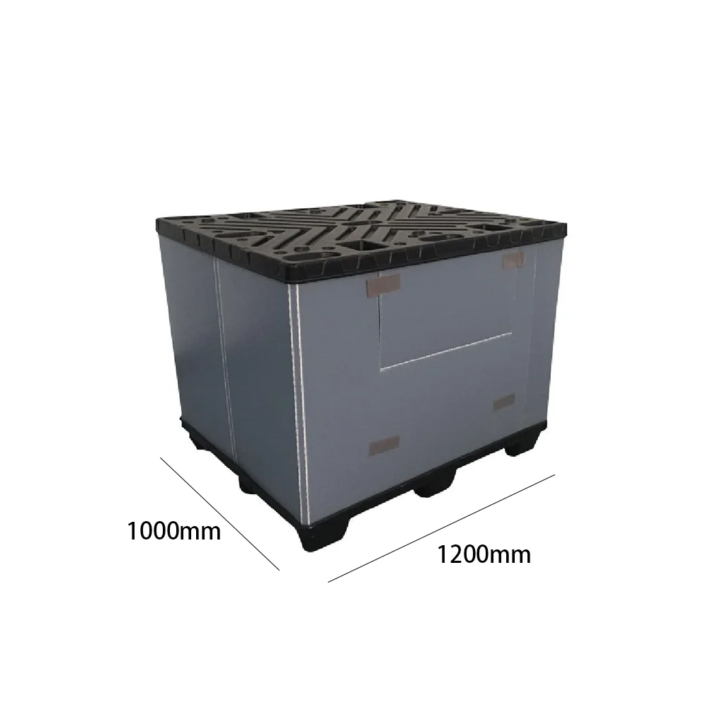 NEXARA Hot Sale HDPE 1200*1000mm Pallet Box Plastic  Plastic for Warehouse