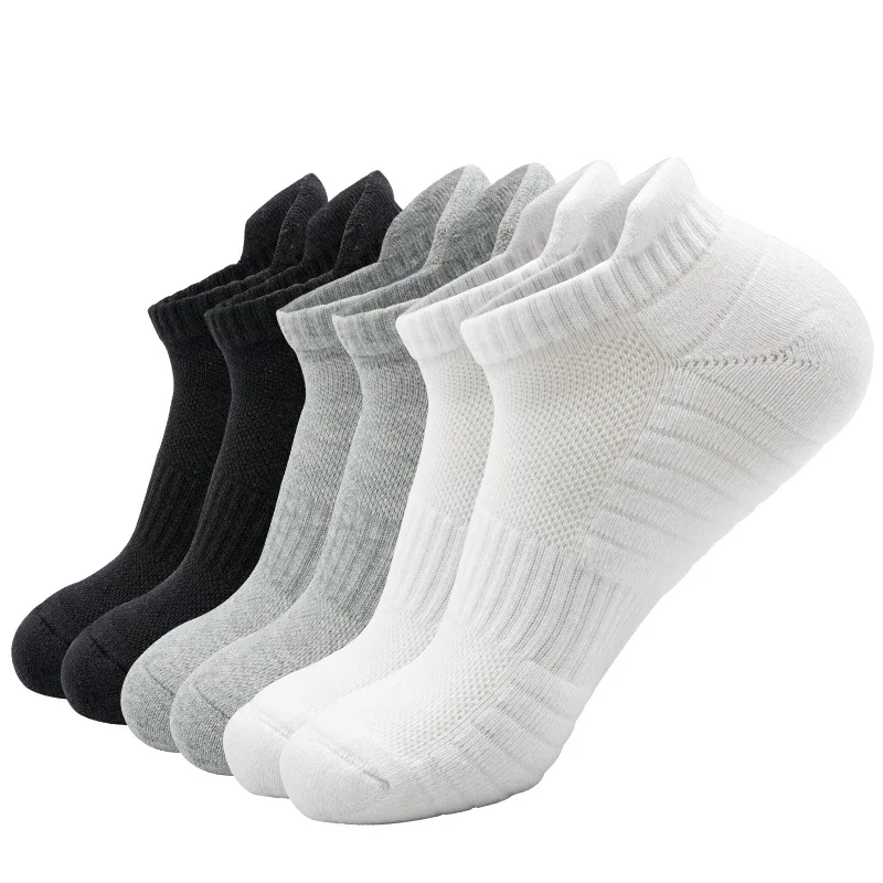 Ankle Mid Weight Toe Socks for Running and Hiking Custom Sports Socks with Cushion and Mesh for Men and Women