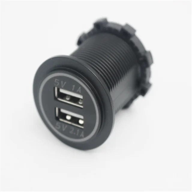 Популярный автомобильный адаптер зарядного устройства 12v 3.1A Dual USB розетка