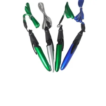 OEM Cheap Mini Multi-function Ball Pen Lanyard Shaped  Promotion Gift Ballpoint Pen with Hanging Rope