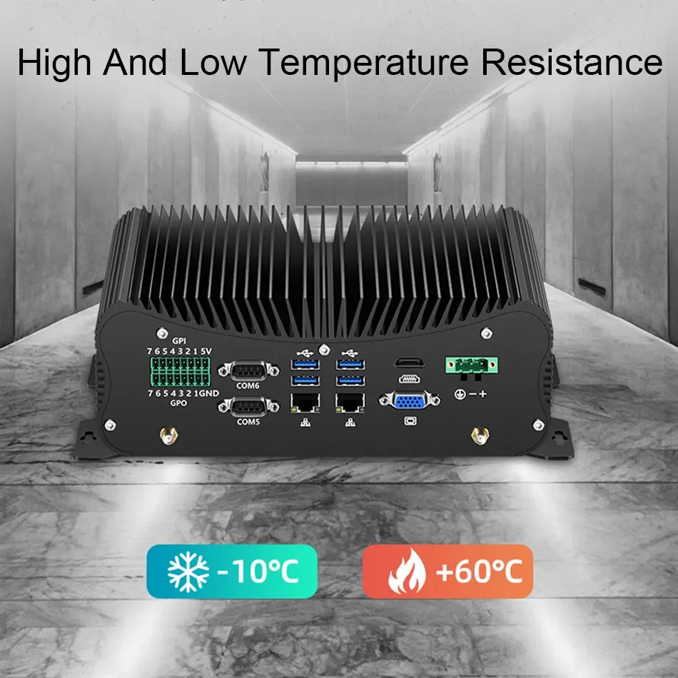 Factory direct Industrial mini PC Intel i7 8565U 10810U Elkhart Lake J6412 DDR4 2HD 4 K all in one desktop PC win10/linux/win11