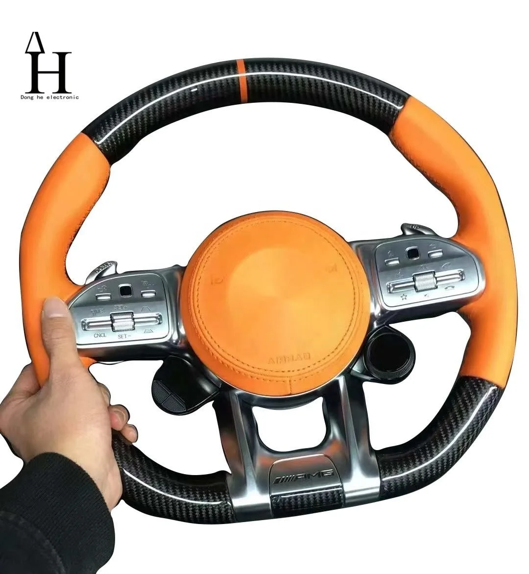 AMG Steering wheel for Mercedess-Benzs AMGs GT W190 C190 W205 C205 W166 W167 W177 W213 W217 C217 W222 W223 W253 W257 W292 W463