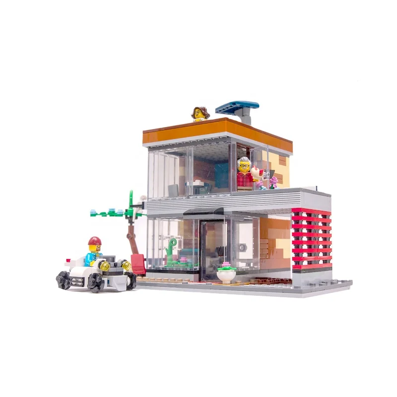 Best Selling Children Plastic Small Toy Intelligence  DIY Building Blocks for Kids Customization Building Blocks MOC Custom