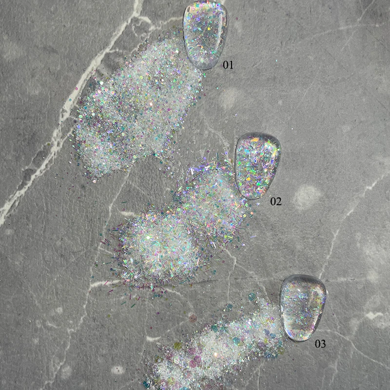 Factory Bulk Wholesale Rainbow Fine Mix Chunky Glitter For Nail Art Cosmetics Makeup