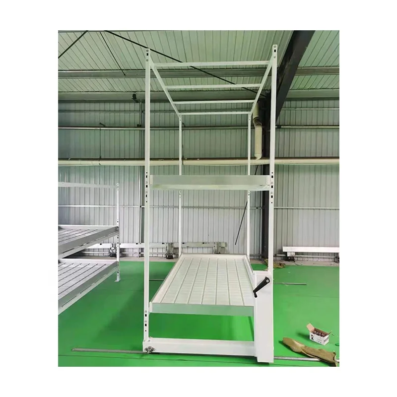Double Layers Growing bench greenhouse Flood Rolling tables medical plant growing benches/tables
