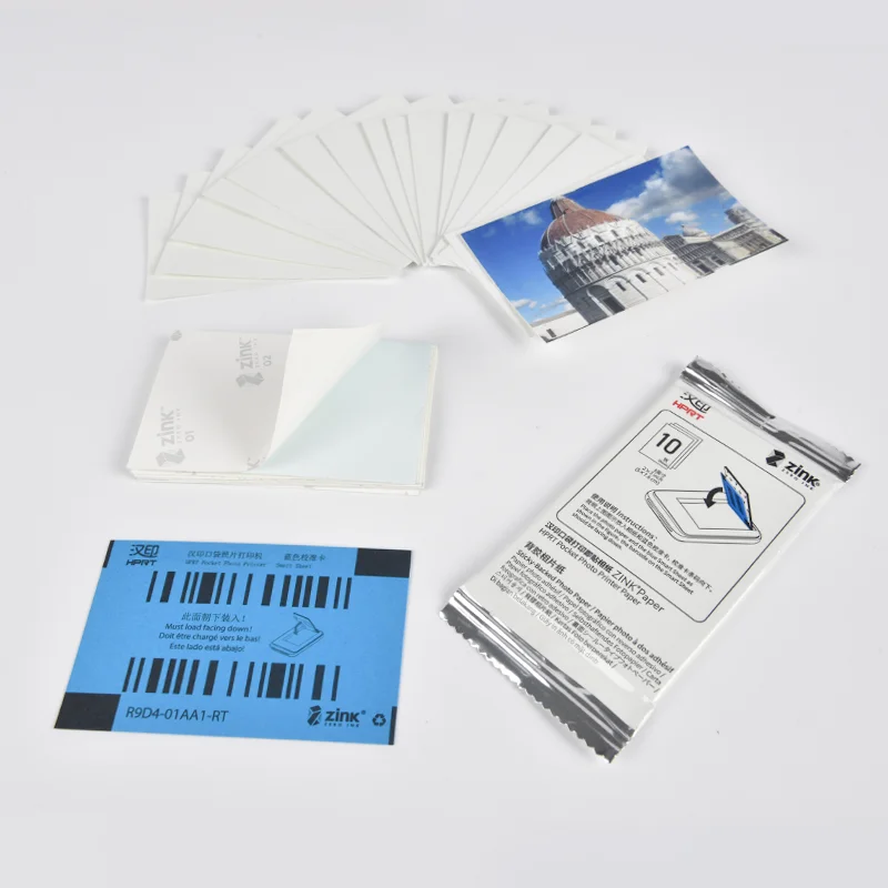 Миниатюрный цветной принтер AR PRT MT53 300 точек/дюйм, оригинальный клей ZINK 2*3 дюйма, 50*76 мм, клейкая фотобумага