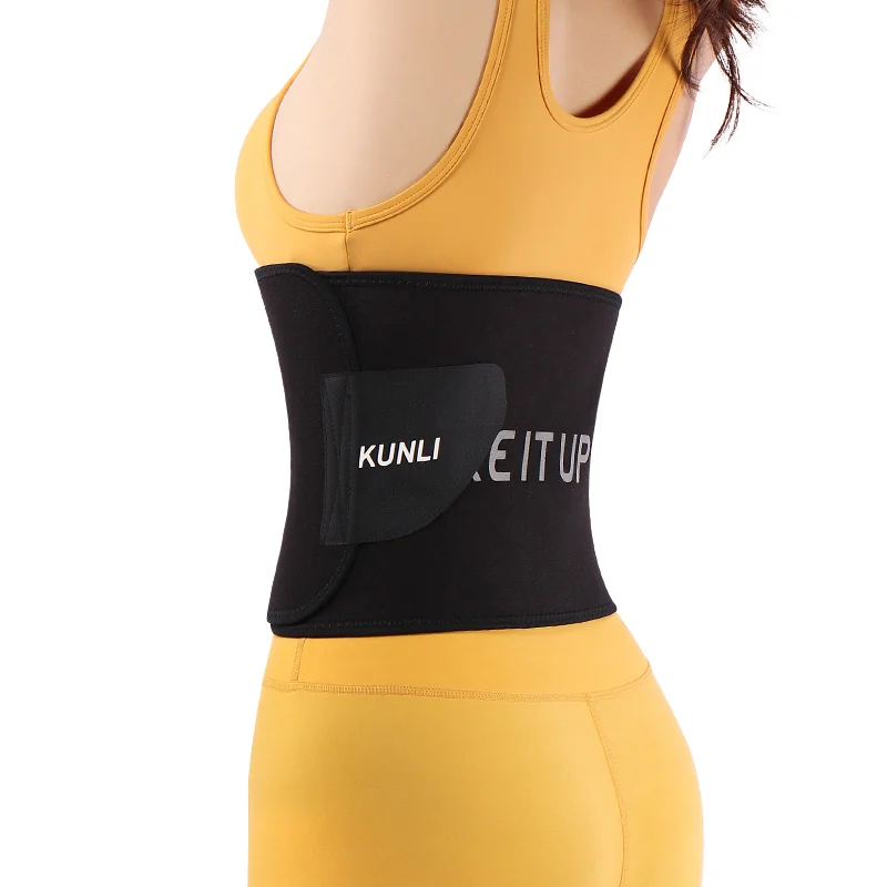 Custom Logo Slimming Belt Waist Trainer Shaper Tummy Control Sweat Band Sport Belt Wrap Waist Trainer