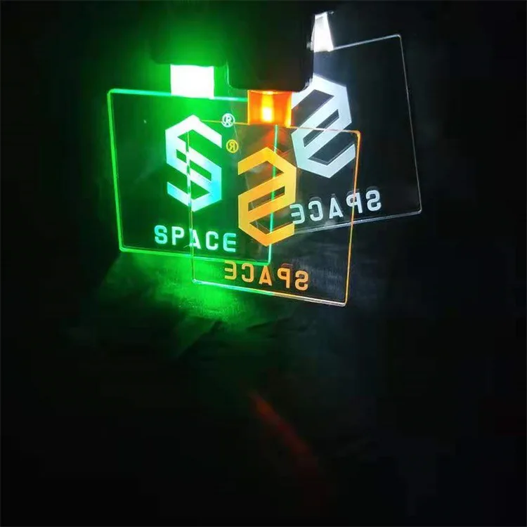 Flashing ID Badge Up Reusable Led Car Door Light For Saab Customize Your Own Logo Polyester Lanyard