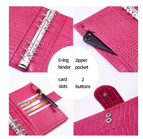 Custom personalized size layout Sketchbook agenda diary 6-ring bound A6 planner cover