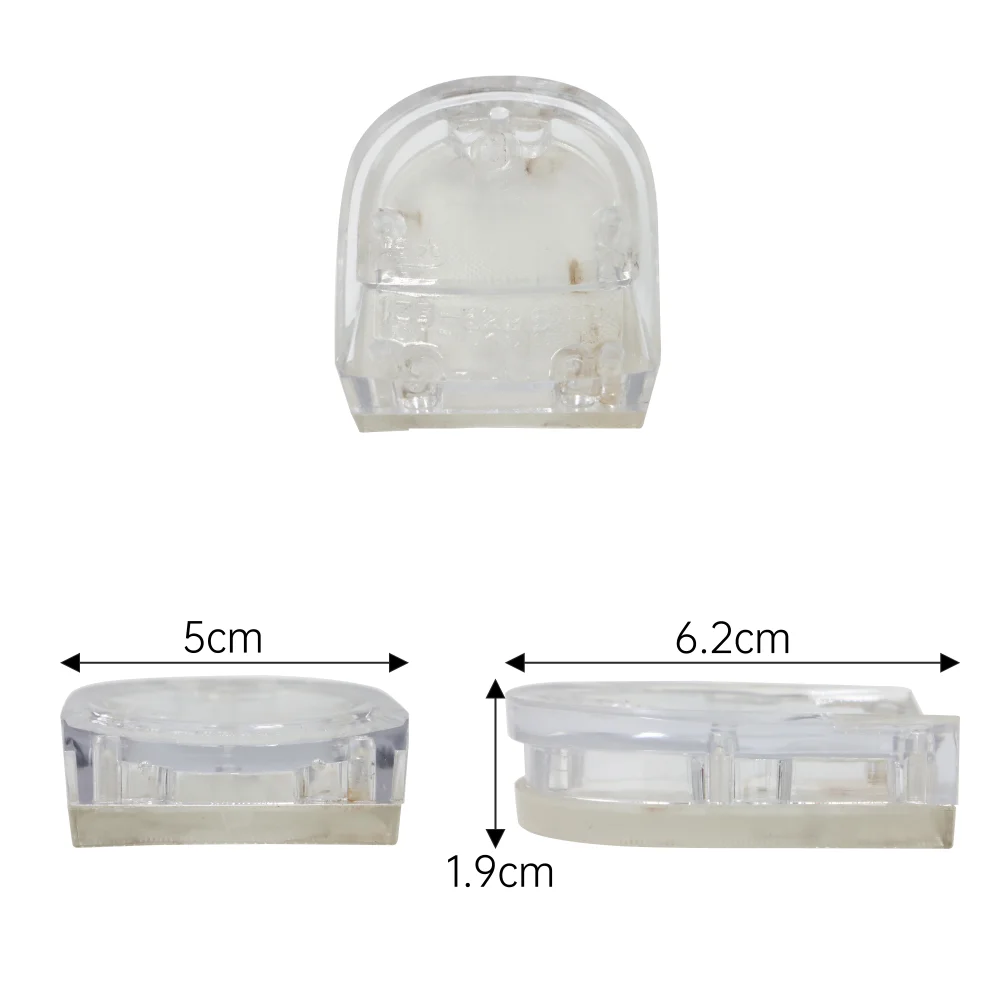 Transparent PC High Quality shoe accessories sole part abs heels charm