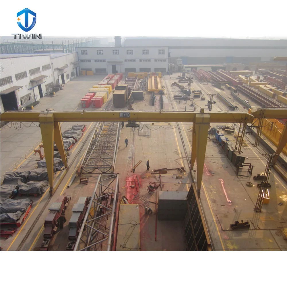 Popular rail running garage gantry crane