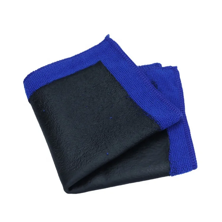 Custom design detailing thick fast dry microfiber meaning of car cleaning cloths in roll magic clay towel for car in pouch