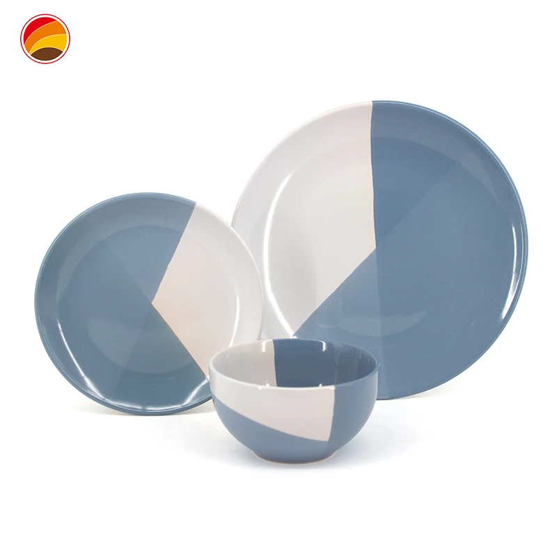 OEM Customized Dinner Sets Cheap Price Unique Plate British Porcelain Party Ceramic