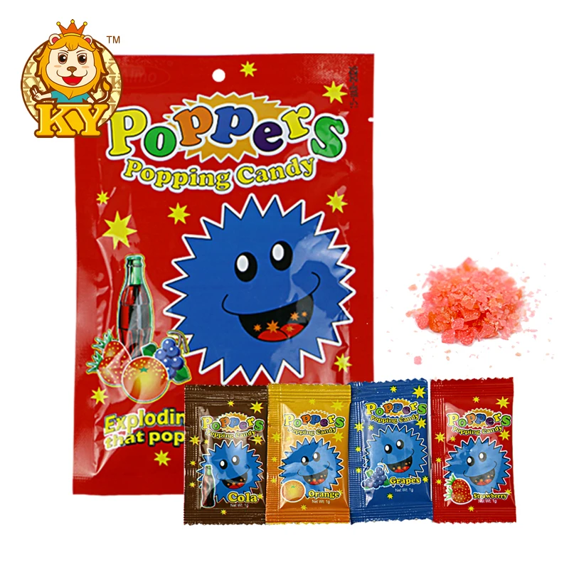 Manufacturer wholesale fruity flavor magic rock popping candy