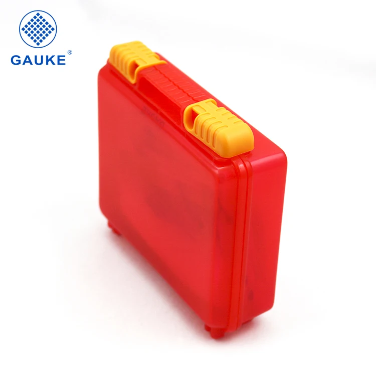 
ANSI OSHA 5 persons RED Plastic First aid kit box for workplace,home,industrial 