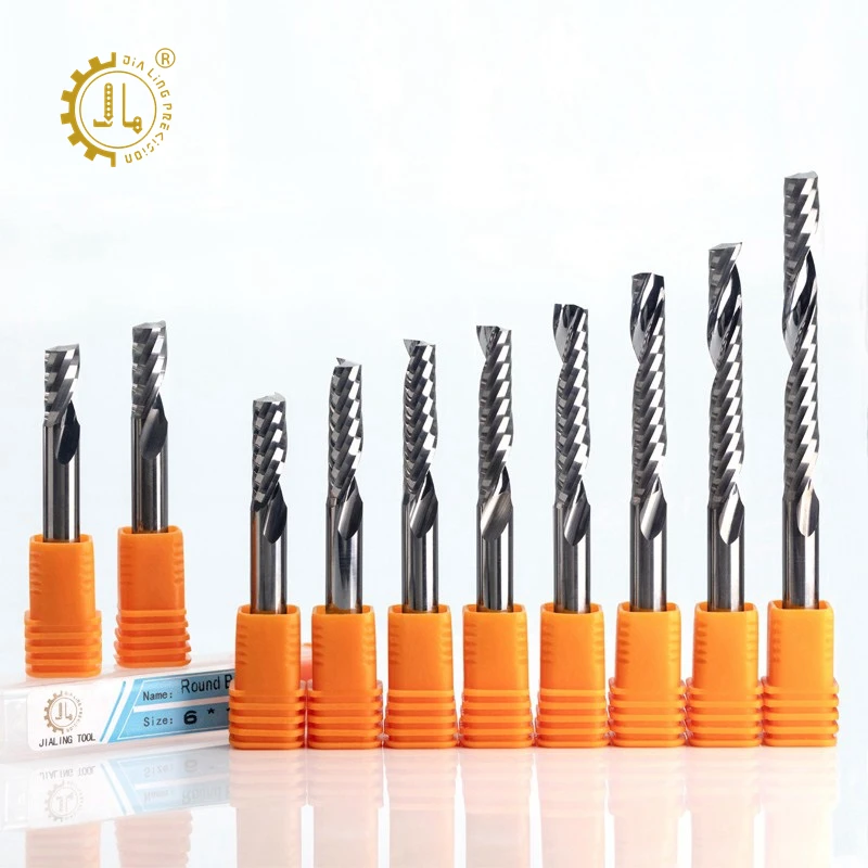 3.175mm CNC Endmill Upcut Carbide Endmill One Flute 3 mm Up Cut CNC Bits Spiral Upcut Router Bit for PVC Acrylic