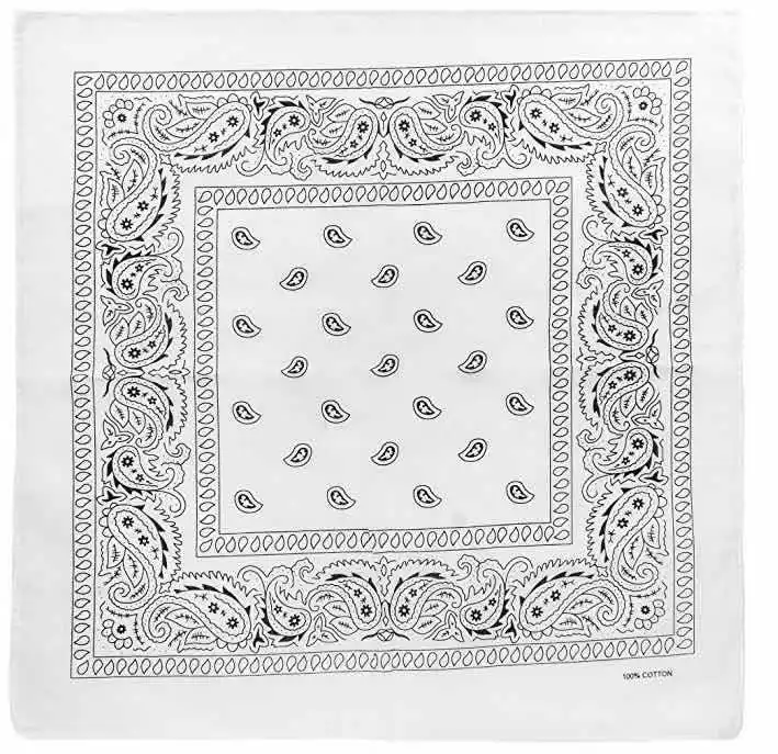 Square Bandana Cheap High Quality Cotton Polyester Headwear Hair Bandana with Custom Logo Printed bandana scarf