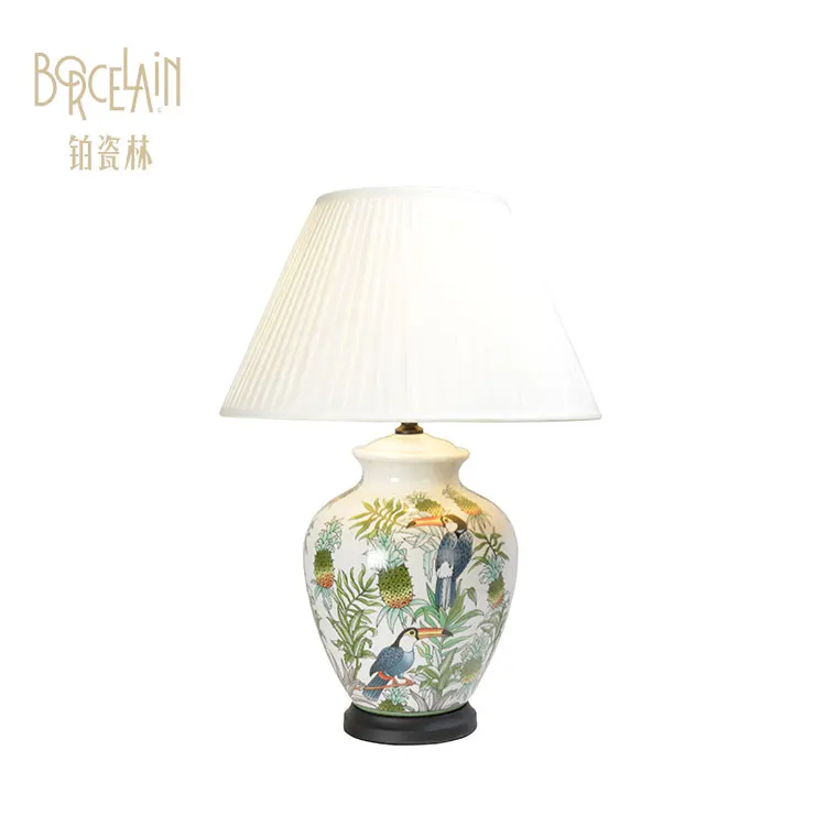 Factory sale custom-made size luxury ceramic chinese lamps