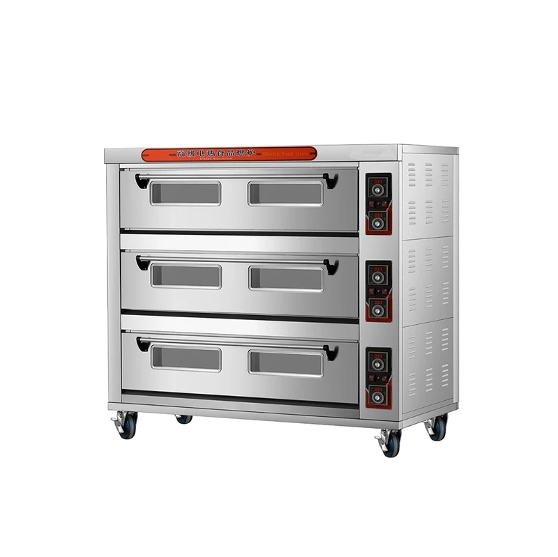 
Automatic Temperature 3 Layer 12 Trays Oven Toaster Griller Convection Deck Oven Electric 