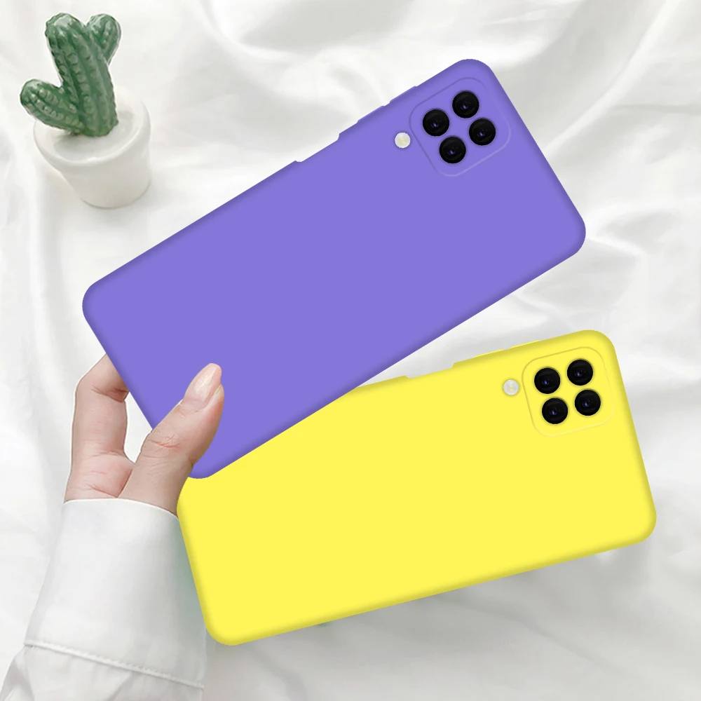 For Samsung A12  A22 phone case lined with fleece 2.0MM TPU original case for Samsung