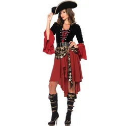 Female Halloween Sexy Pirate Clothing Carnival Cosplay Uniform Plus Size Halloween Costume