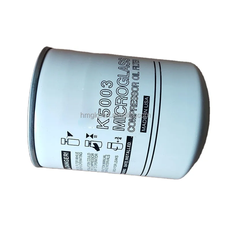 Microglass compressor oil filter K5003 for Kobel air compressor accessories